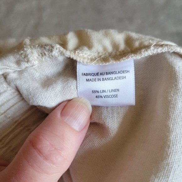 My Style high rise tie front linen blend pants size medium - Picture 9 of 10